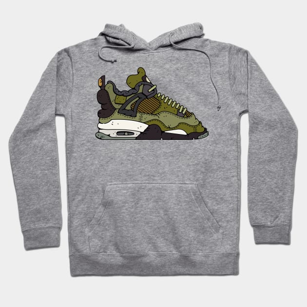 Franjos Air Jordan 4 Retro Craft Olive Hoodie
